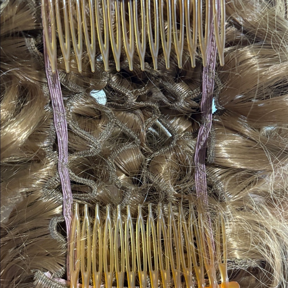 Curly Brown Hair Wig/clip - Picture 4 of 5